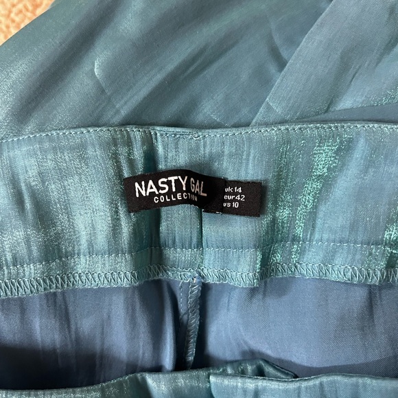 NASTY GAL blue wide leg suit - Picture 2 of 6